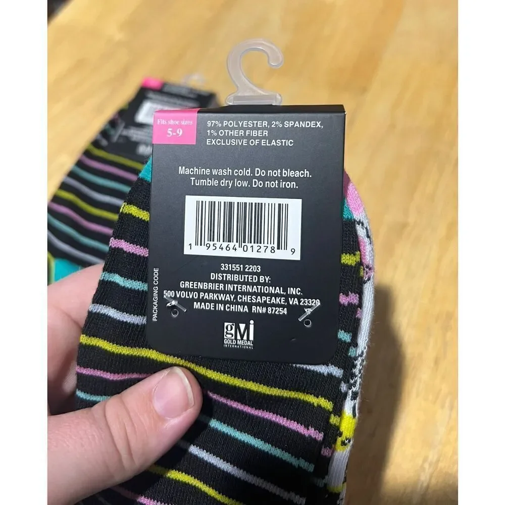 Beverly Hills Polo Club Drinks & Polka Dot Woman’s Fashion Socks NEW Size 5-9